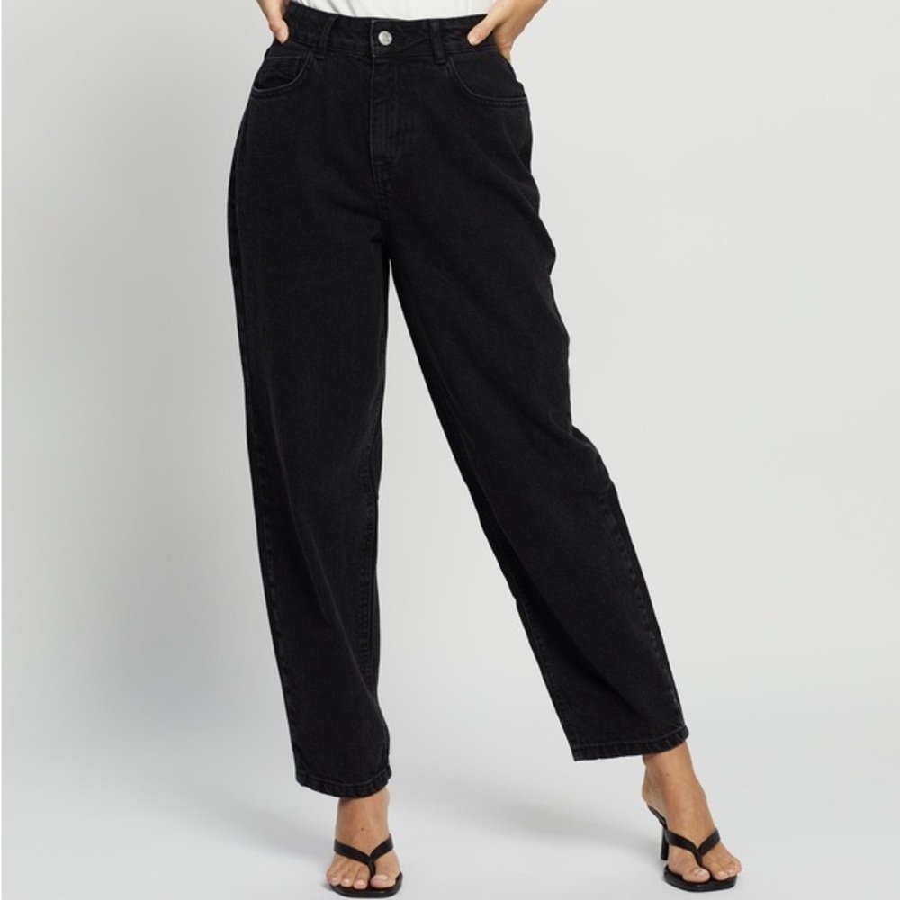 Petite Black 90s Fit Dad Jeans